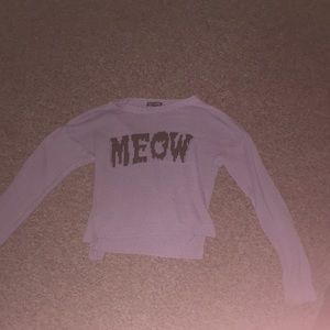 Pastel meow sweater